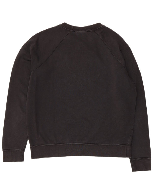 Felpa con grafica Nike da donna, maglione UK 14, cotone nero medio