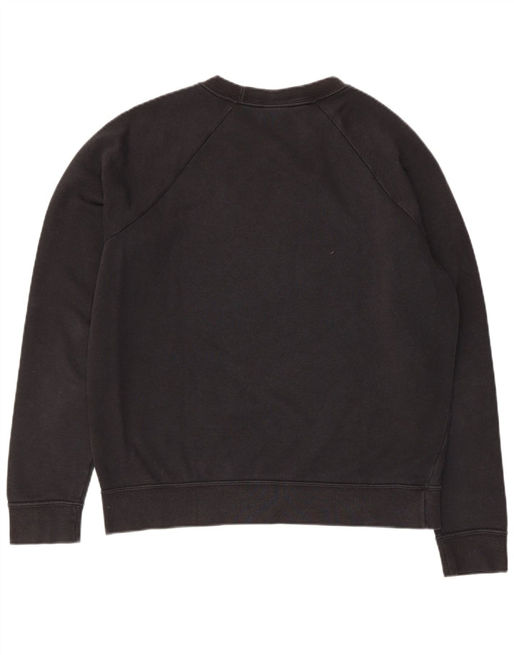Felpa con grafica Nike da donna, maglione UK 14, cotone nero medio