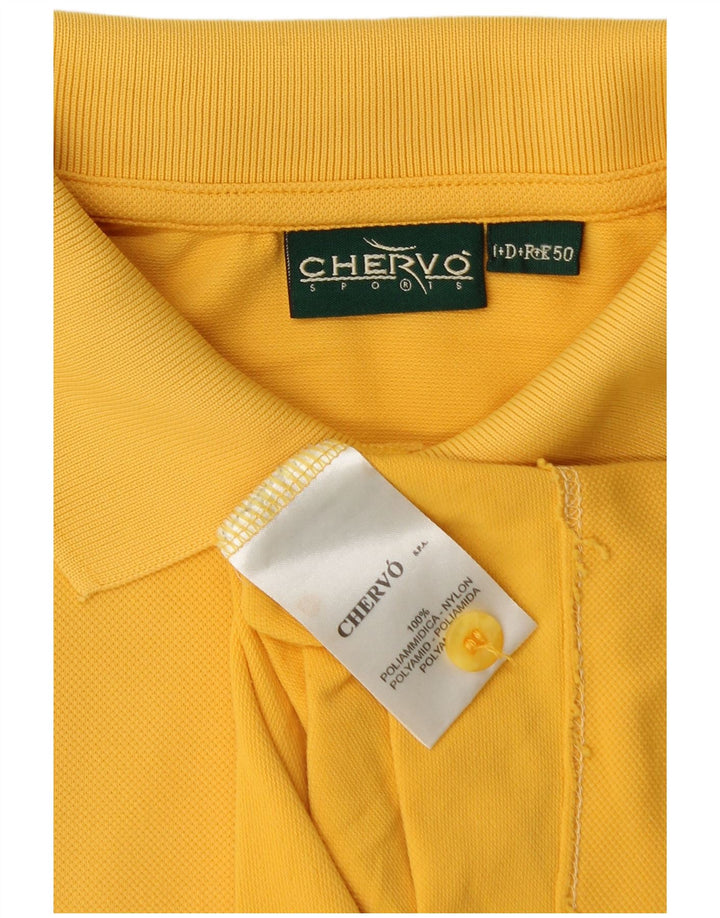 Polo Uomo Chervo IT 50 Medium Giallo Poliammide