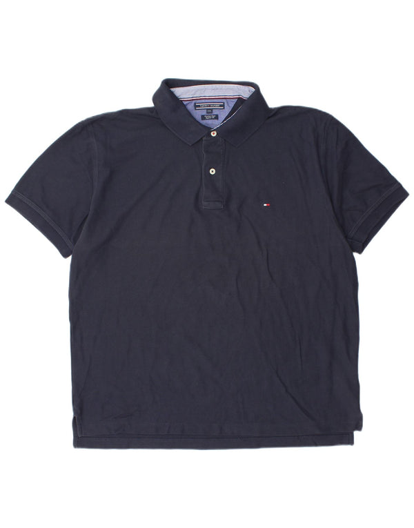 Polo da uomo vestibilità regolare Tommy Hilfiger 2XL cotone blu navy
