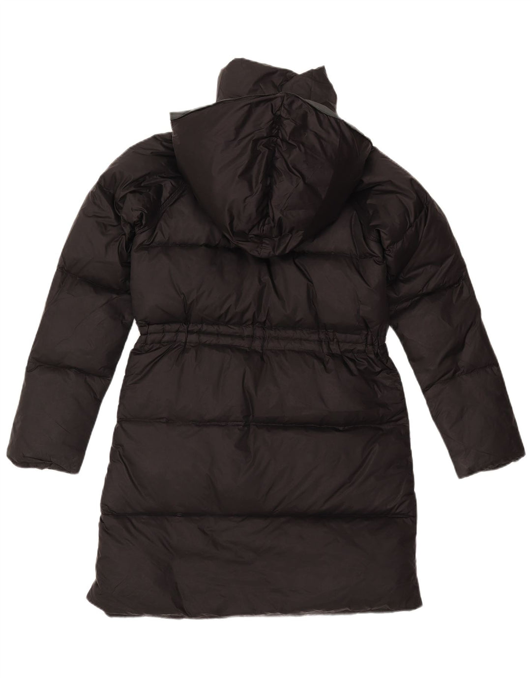Cappotto imbottito con cappuccio da donna Calvin Klein UK 10 Small Nero Poliammide