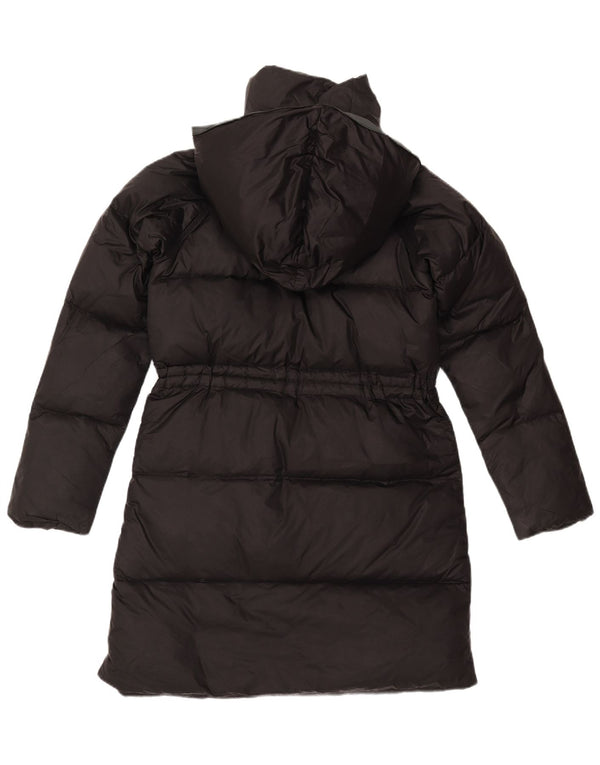 Cappotto imbottito con cappuccio da donna Calvin Klein UK 10 Small Nero Poliammide