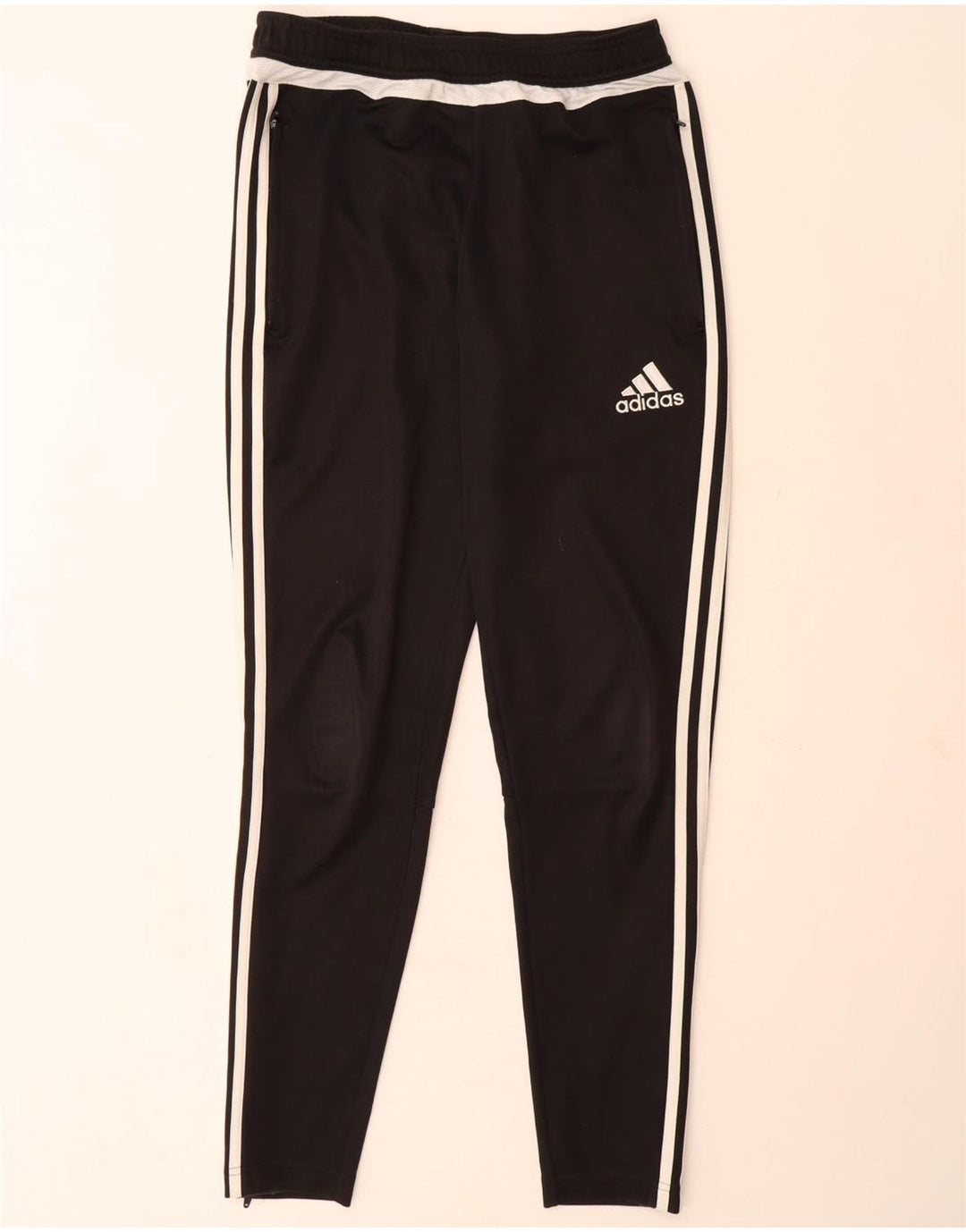 Pantaloni da tuta Adidas Climacool da uomo piccoli in poliestere nero