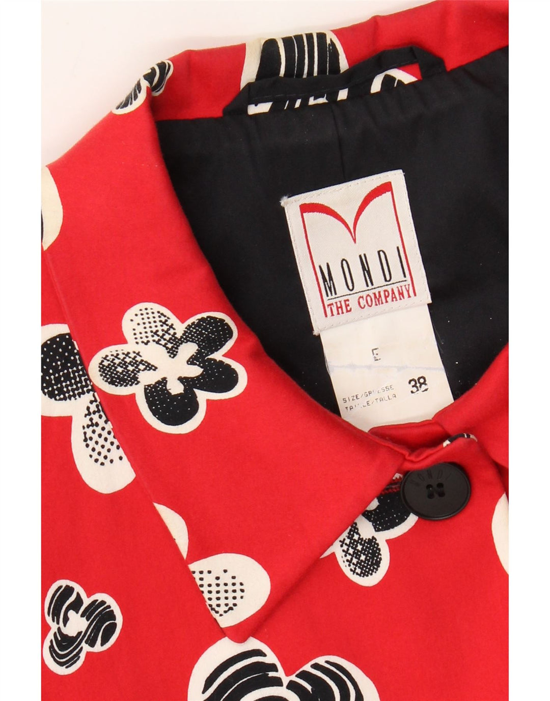 Giacca blazer da uomo a 4 bottoni Mondi EU 38 rosso medio floreale