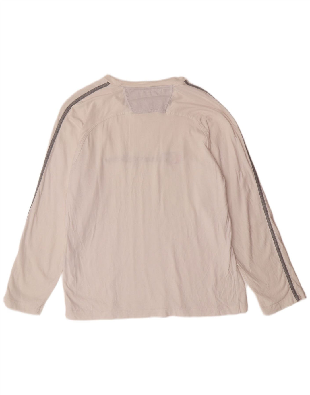 CHAMPION Womens Graphic Top Long Sleeve UK 16 Large White Cotton