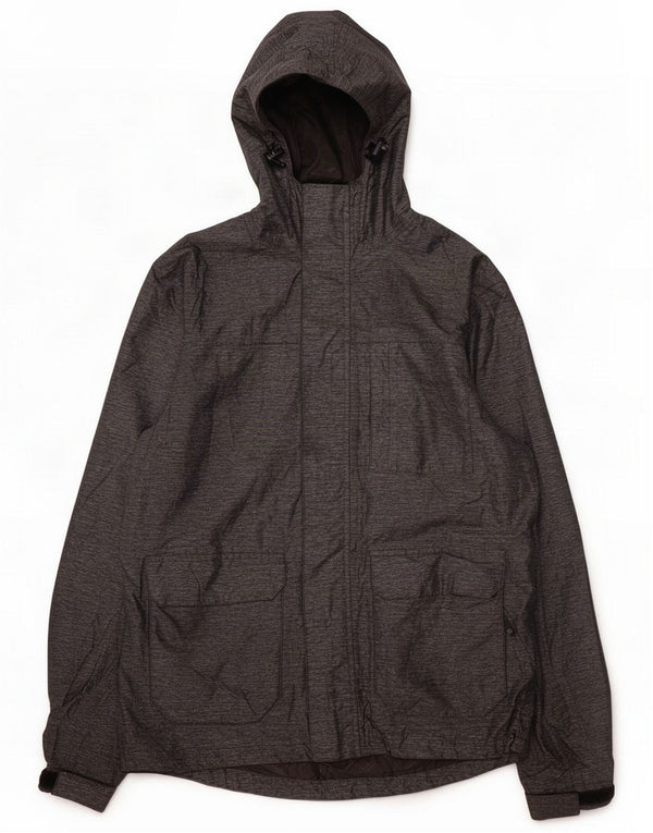Giacca antipioggia con cappuccio da uomo Mountain Warehouse UK 36 Small Grey Poliestere