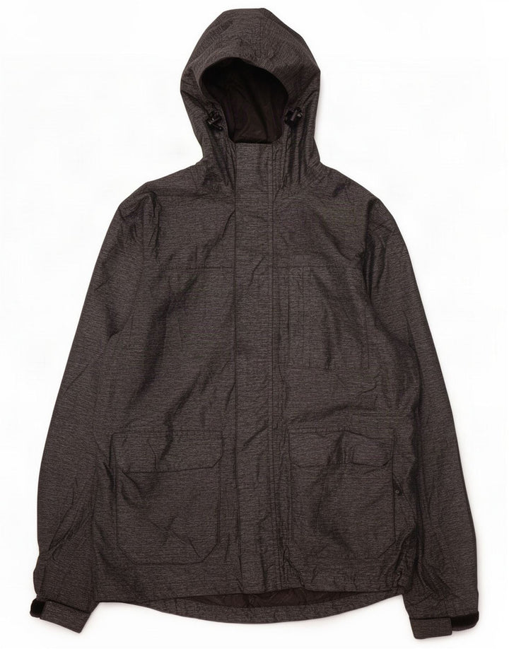 Giacca antipioggia con cappuccio da uomo Mountain Warehouse UK 36 Small Grey Poliestere