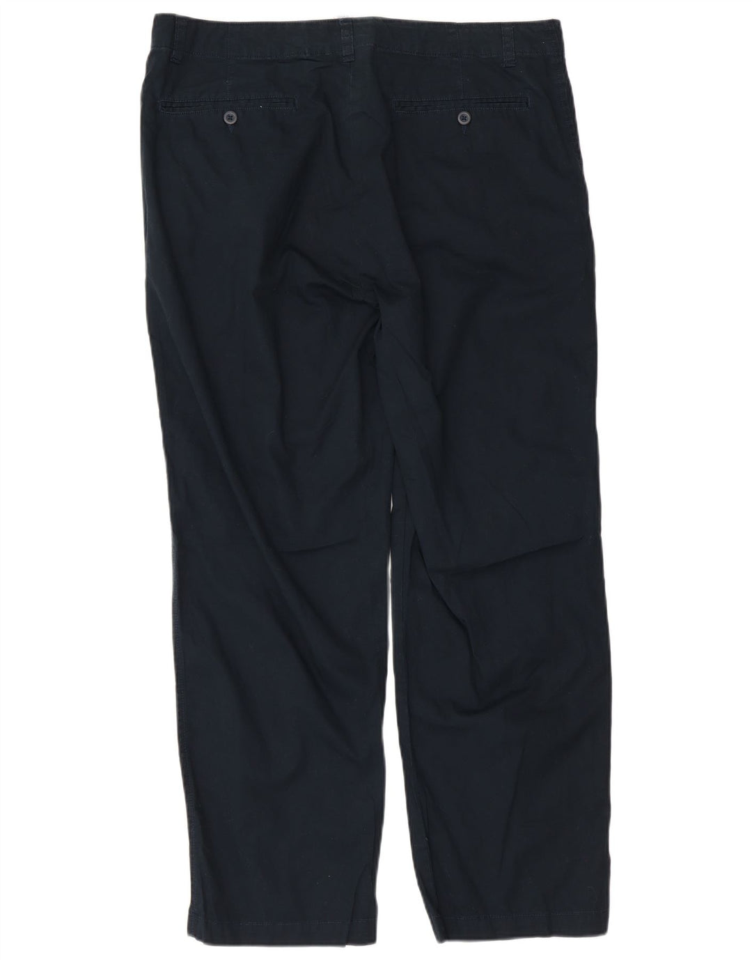 CALVIN KLEIN Pantaloni chino dritti da uomo W36 L30 Blu Navy Cotone