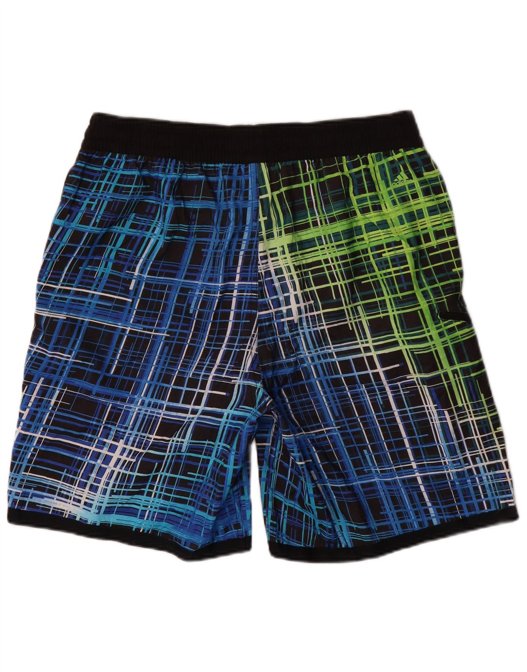 Pantaloncini da bagno grafici da uomo Adidas grandi poliestere geometrico blu