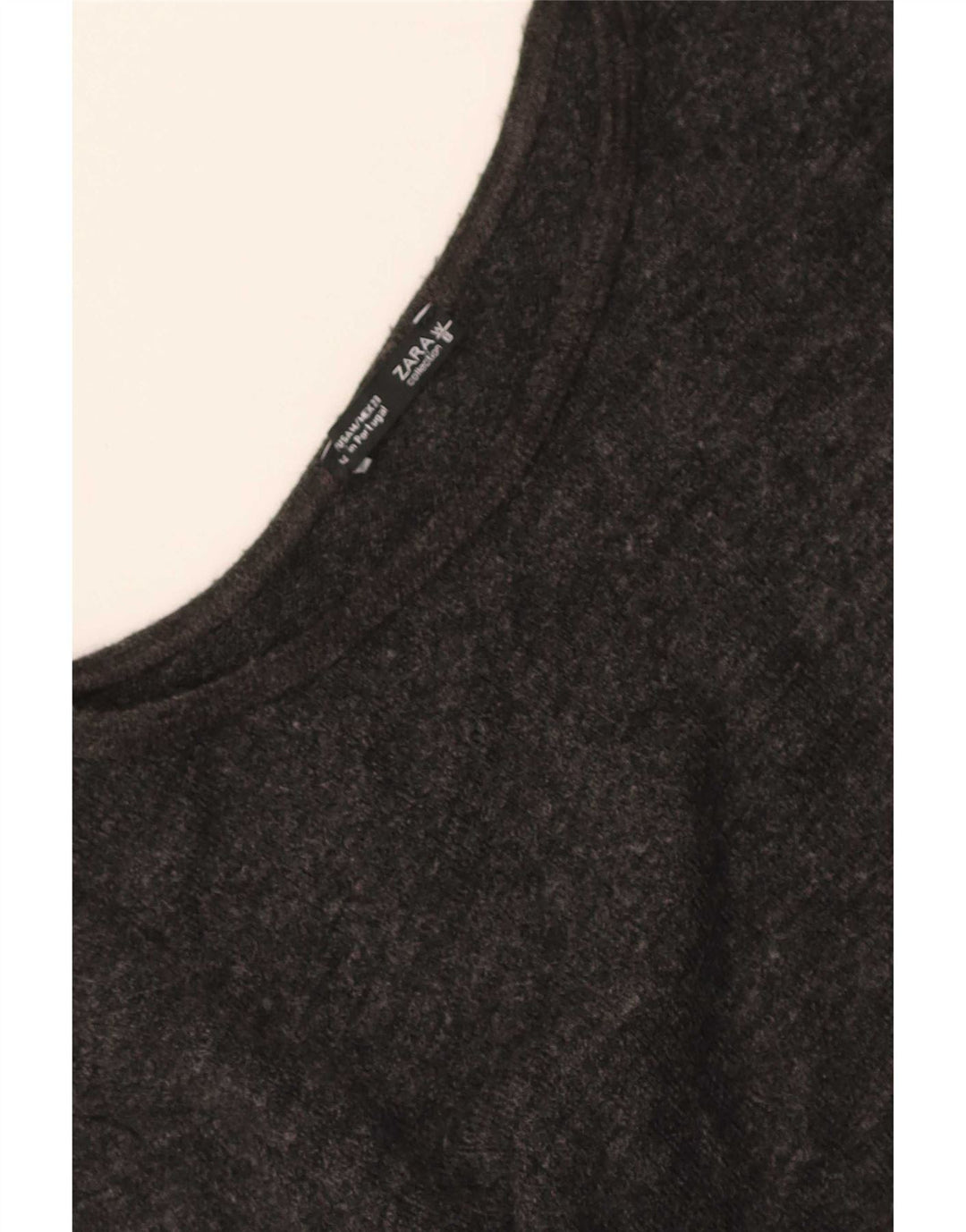 Top corto da donna Zara a maniche lunghe UK 12 Grigio medio