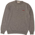 Maglione maglione girocollo da donna BEN SHERMAN UK 14 Lana merino grigio medio