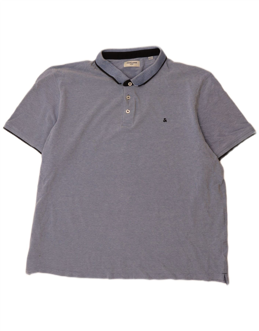 Polo da uomo Jack & Jones 3XL in cotone blu