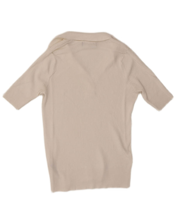 Polo da donna Marks & Spencer UK 10 Small bianca in viscosa