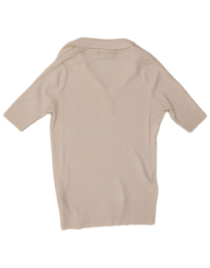 Polo da donna Marks & Spencer UK 10 Small bianca in viscosa
