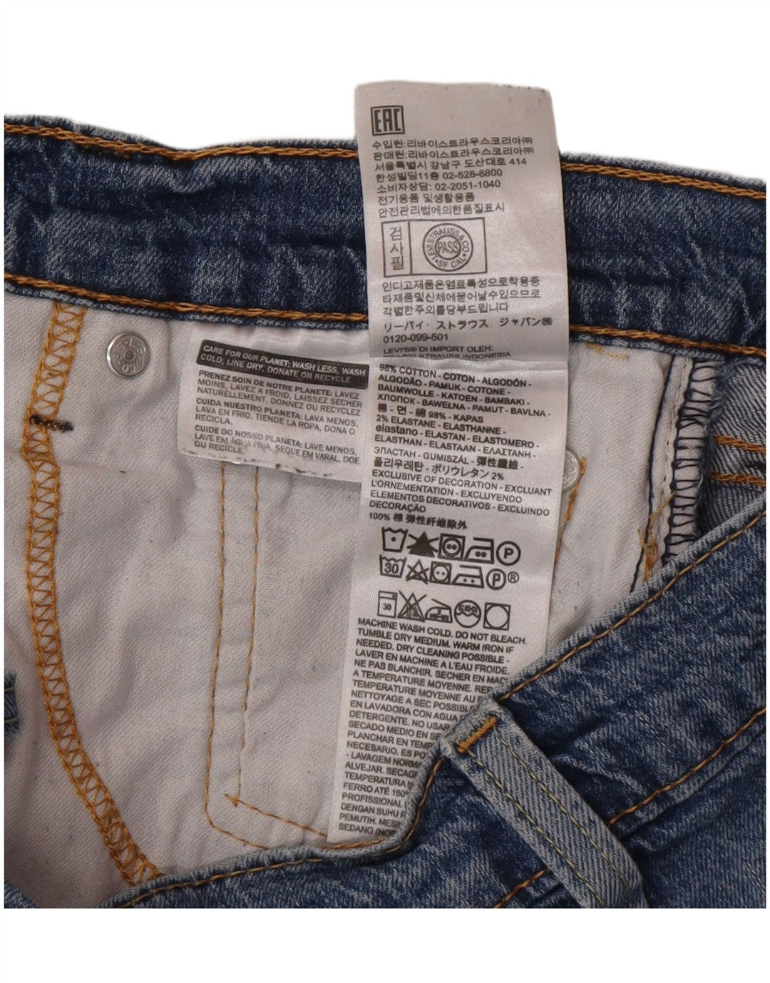 Levi's Uomo 541 Jeans affusolati W30 L32 Cotone blu