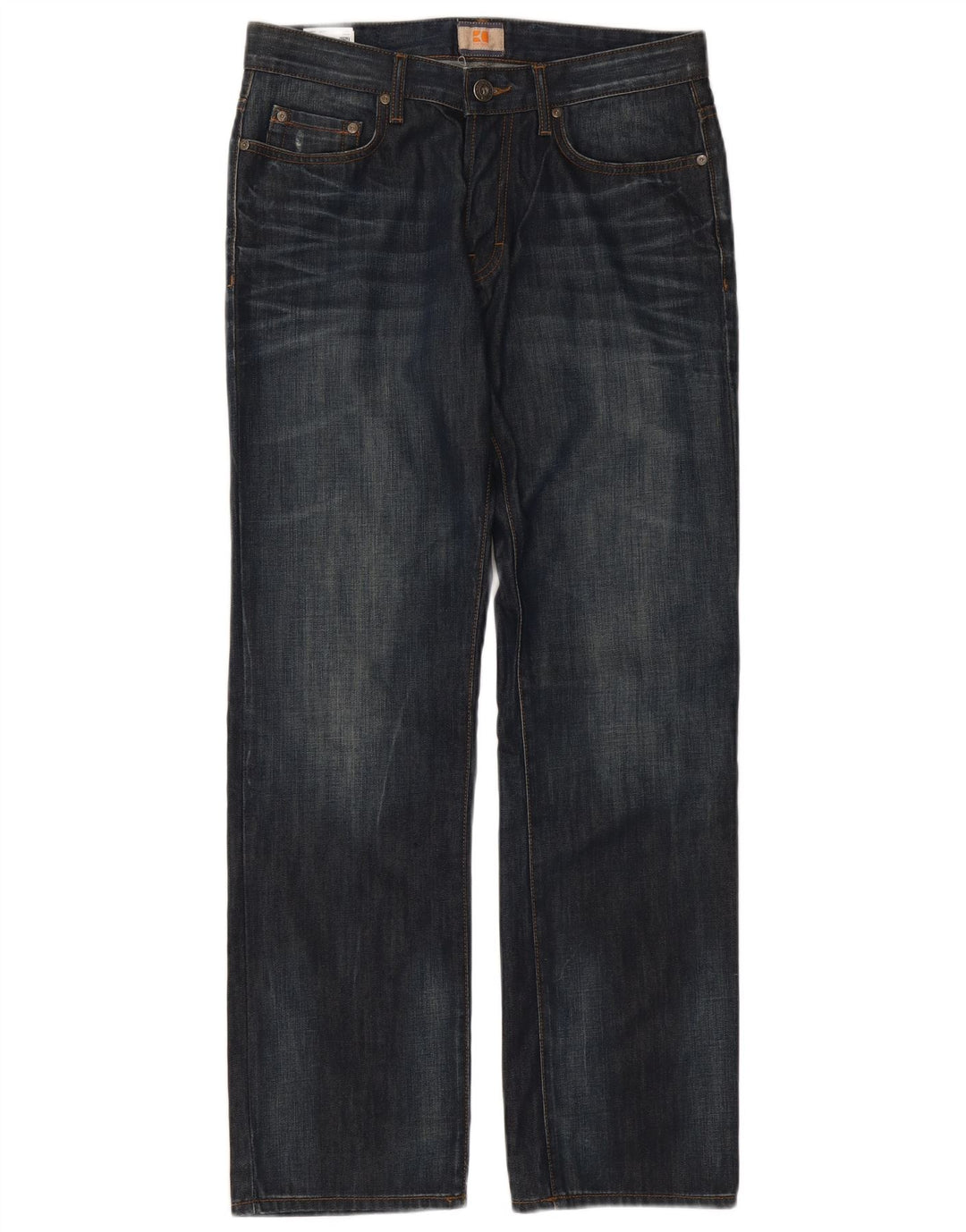 Jeans dritti da uomo Hugo Boss W33 L32 cotone blu
