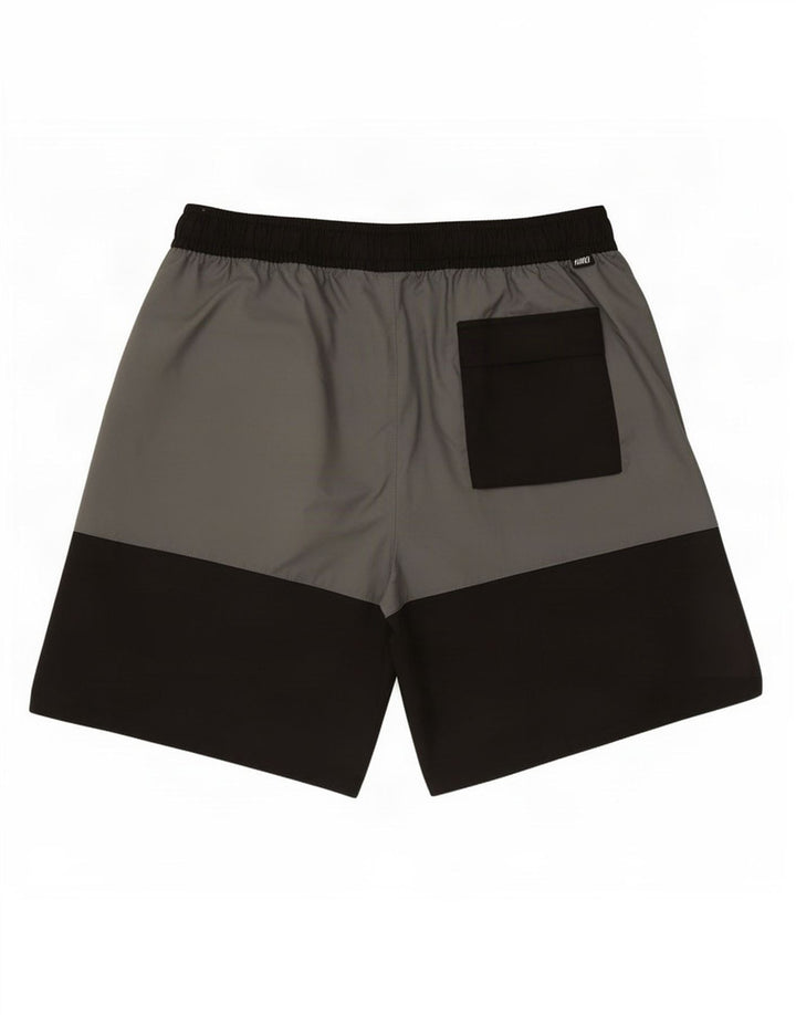 Pantaloncini sportivi da uomo Nike Large in poliestere color block grigio