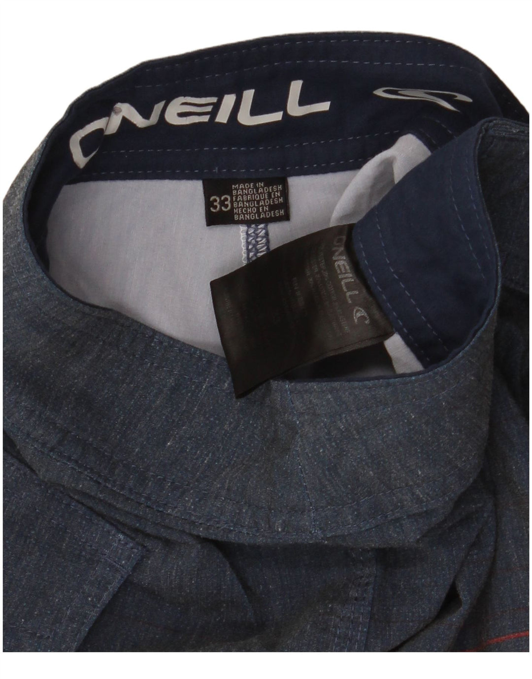 Pantaloncini da bagno da uomo O'NEILL poliestere medio a righe blu navy