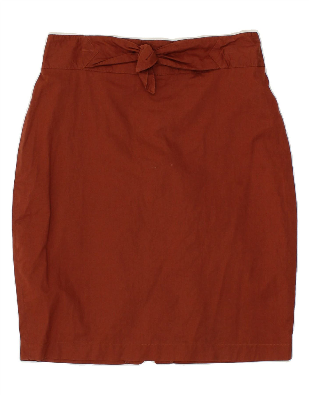 VINTAGE Womens Pencil Skirt W28 Medium Maroon Cotton Vintage Vintage and Second-Hand Vintage from Messina Hembry 