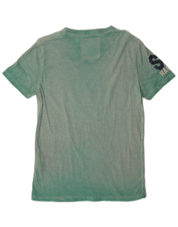 T-shirt grafica da uomo Superdry Top in cotone verde medio