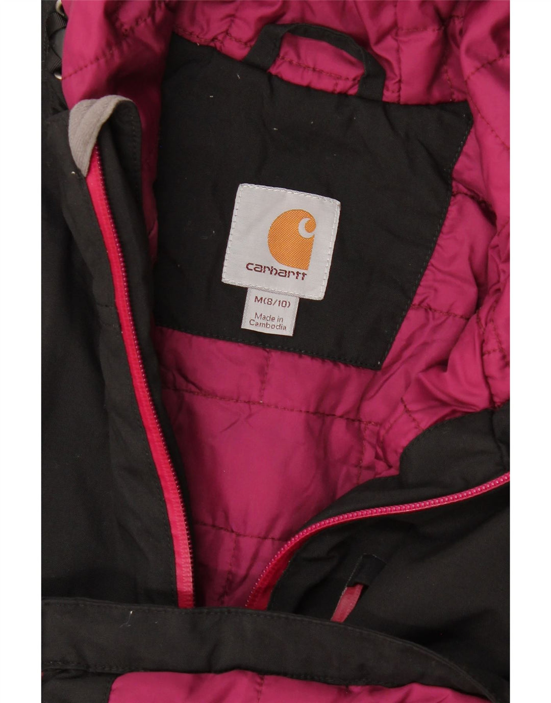 Giacca a vento con cappuccio da donna Carhartt US 8/10 poliestere nero medio