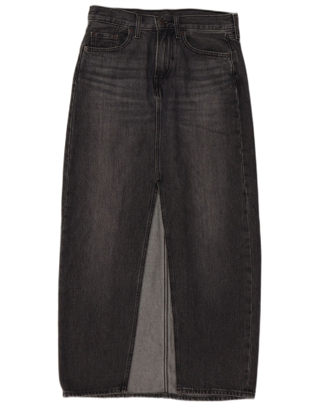 Gonna di jeans da donna LEVI'S W25 XS in cotone grigio