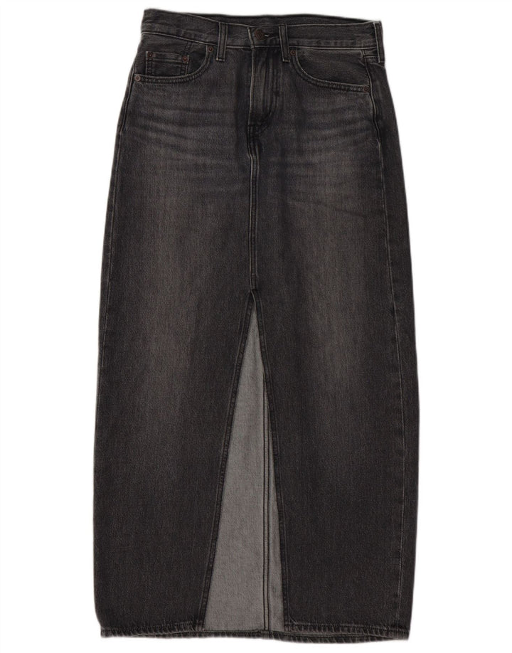 Gonna di jeans da donna LEVI'S W25 XS in cotone grigio