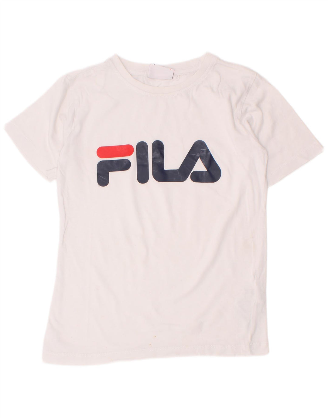 Maglietta grafica Fila per ragazzi 7-8 anni in cotone bianco