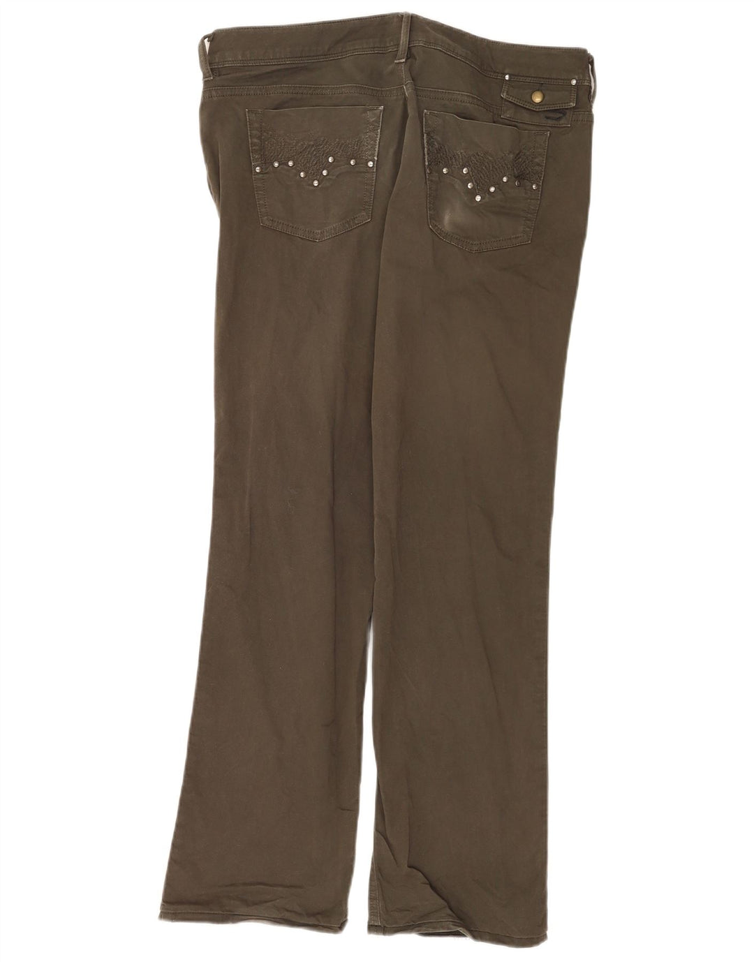 Jeans Bootcut da donna Diesel W33 L30 cotone kaki