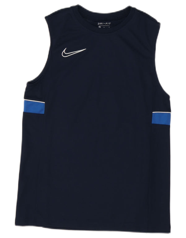 Canotta Nike da ragazzo Dri Fit, 12-13 anni, grande, colore blu navy
