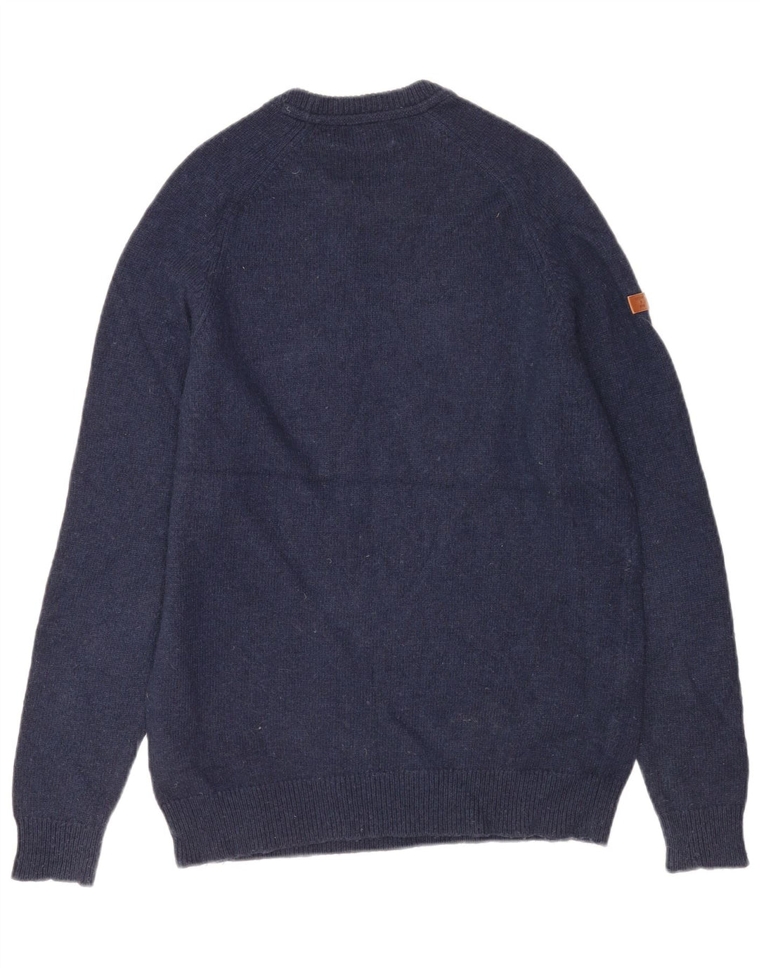 Maglione maglione girocollo da uomo Superdry grande lana d'agnello blu navy