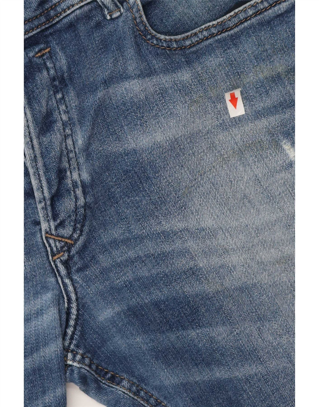 Pantaloncini di jeans Sleenker da uomo Diesel W33 Blu medio