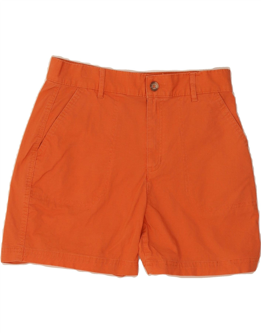 EDDIE BAUER Womens Chino Shorts US 4 Small W30  Orange Cotton Vintage Eddie Bauer and Second-Hand Eddie Bauer from Messina Hembry 