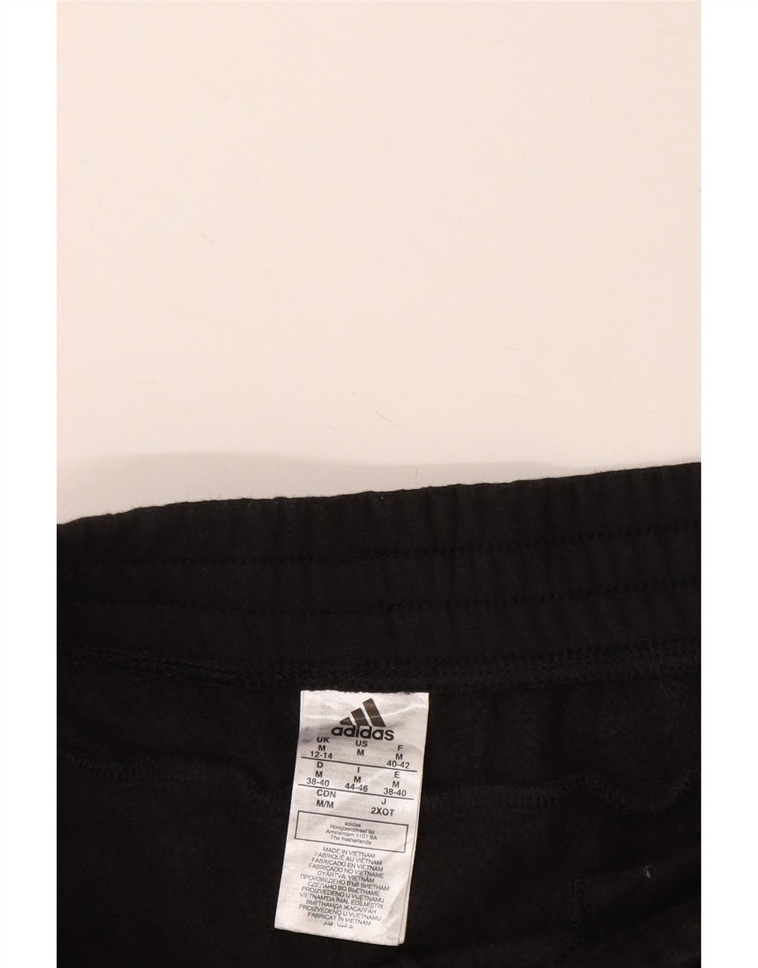Pantaloni da tuta da donna ADIDAS Joggers UK 12/14 Cotone nero medio