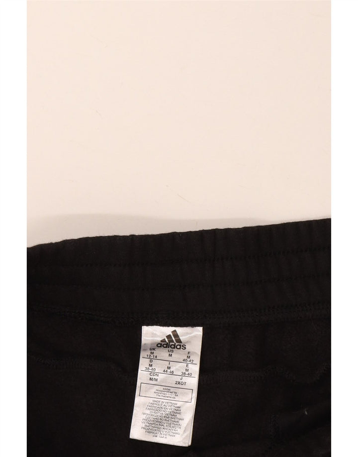 Pantaloni da tuta da donna ADIDAS Joggers UK 12/14 Cotone nero medio
