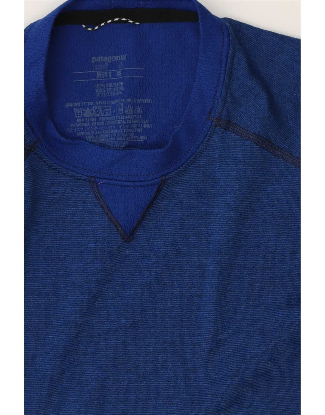 Patagonia Maglia da uomo a vestibilità regolare a maniche lunghe XS in poliestere blu