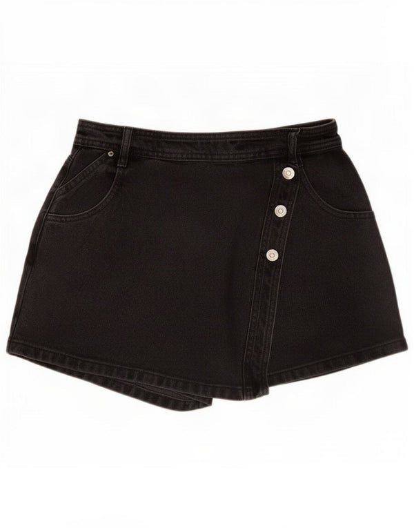 Pantaloncini di jeans da donna Zara medi W28 cotone nero