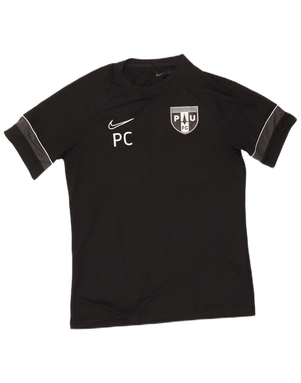 T-shirt grafica Nike Dri Fit da uomo, grande, color block nero