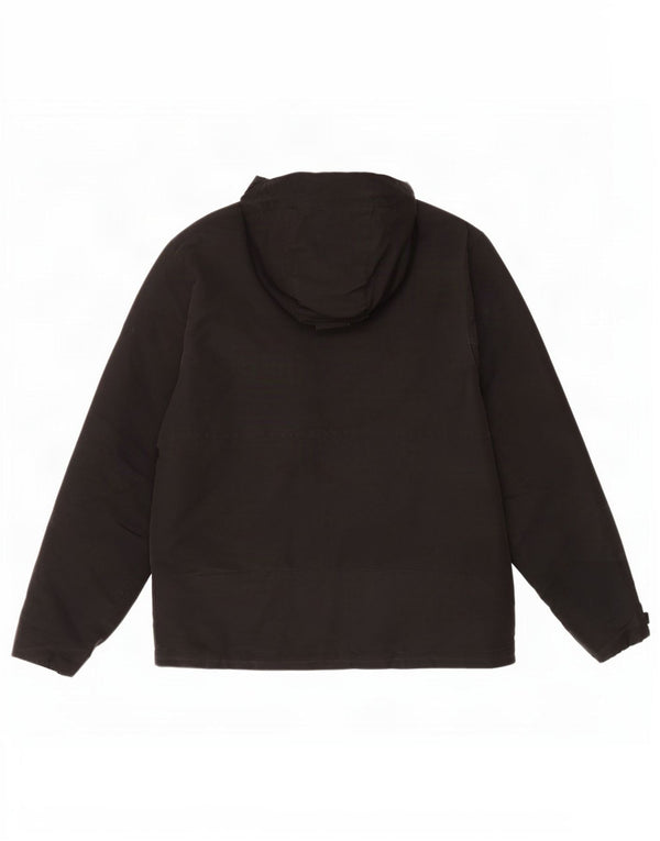 Giacca a vento con cappuccio da uomo Jack Wolfskin UK 36/38 media nera