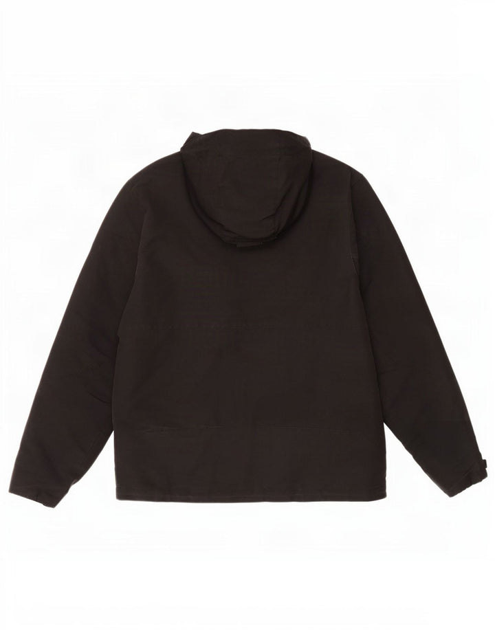 Giacca a vento con cappuccio da uomo Jack Wolfskin UK 36/38 media nera