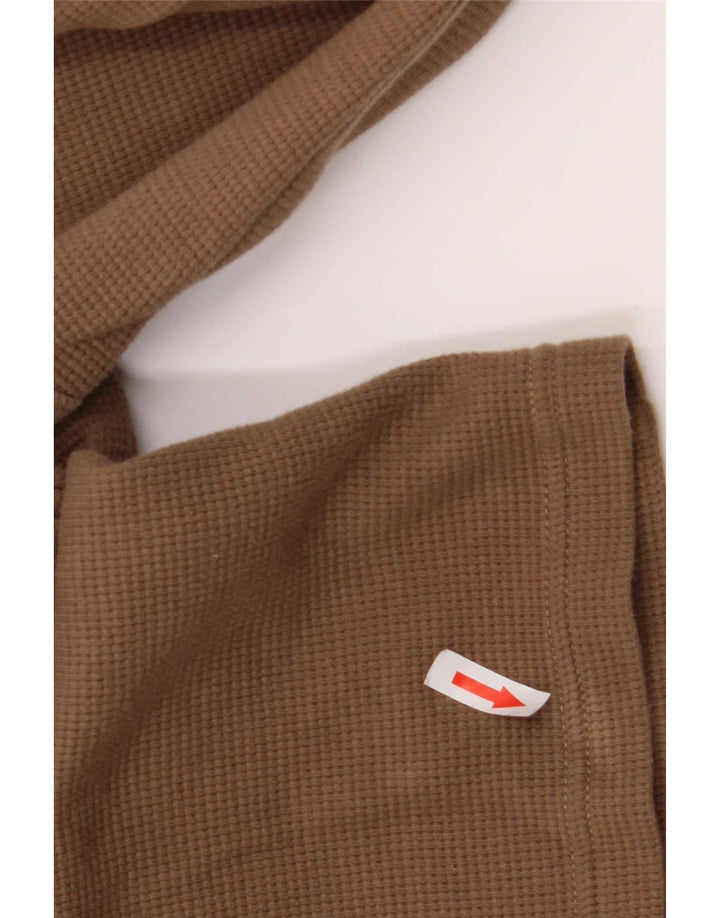 Calvin Klein Uomo Top Manica Lunga 2XL Cotone Marrone