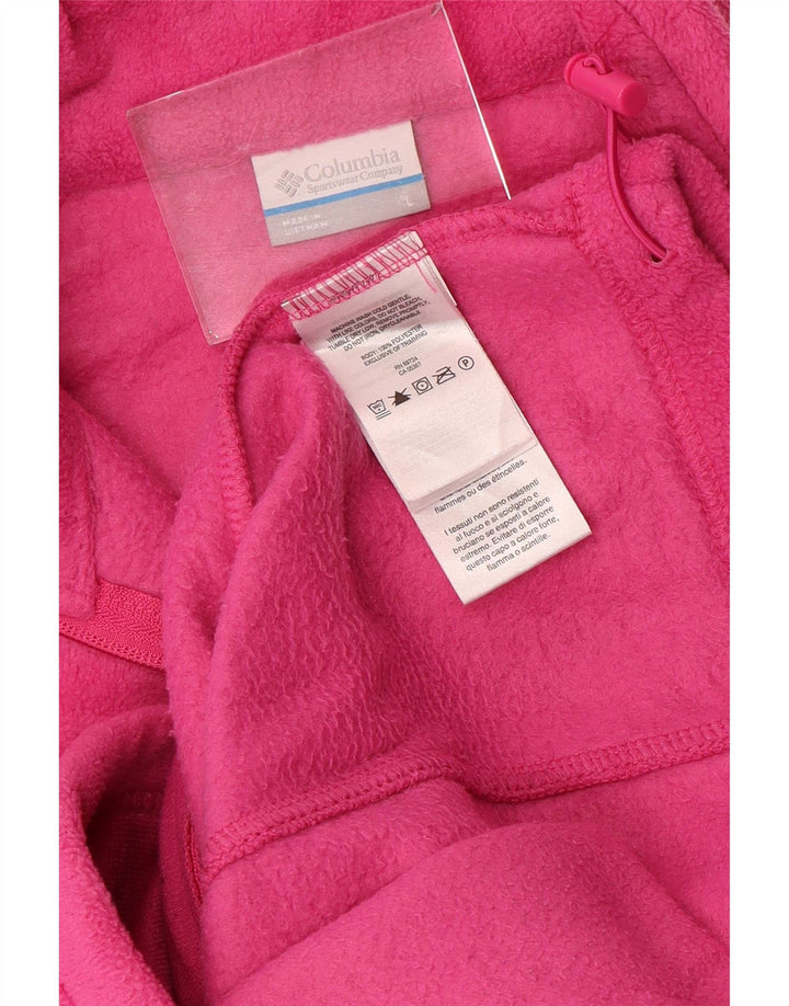 Giacca in pile da donna COLUMBIA UK 16 Large Rosa Poliestere