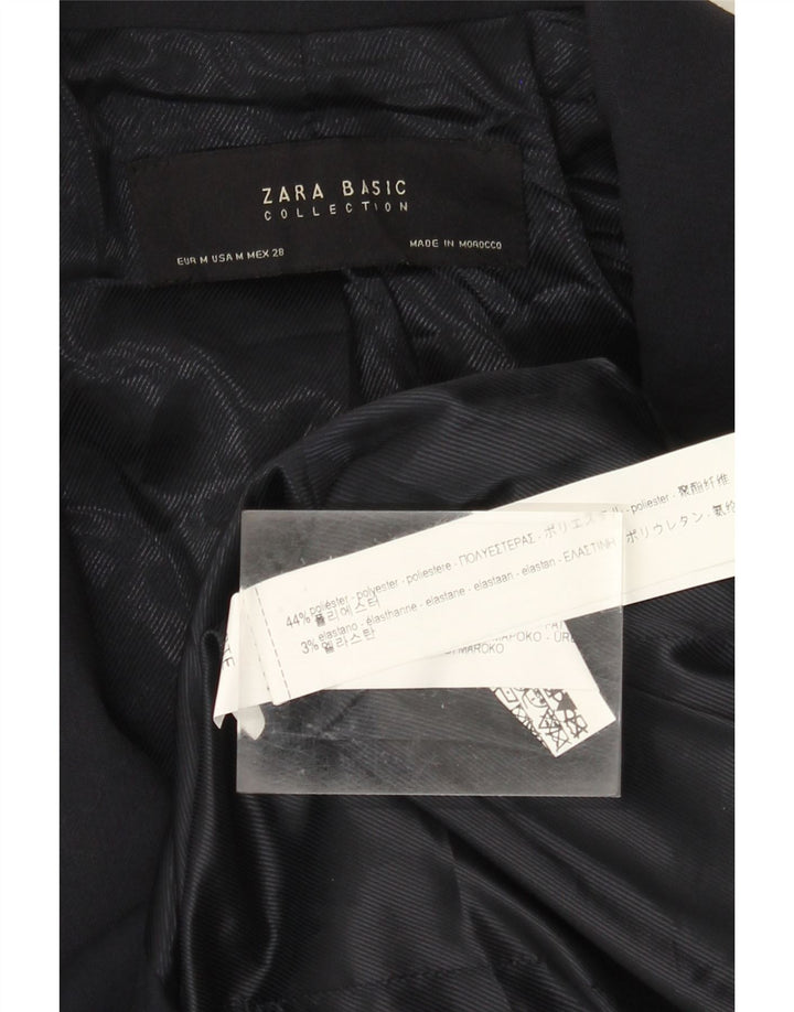 Giacca blazer doppiopetto lunga da donna Zara UK 12 blu navy medio