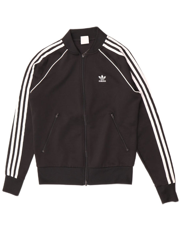 Giacca da tuta da donna Adidas UK 10 Small Poliestere nero