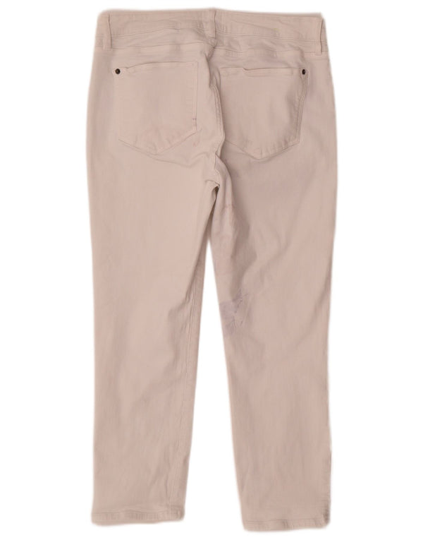 Jeans corti slim da donna White Stuff UK 14 Large W30 L24 Cotone