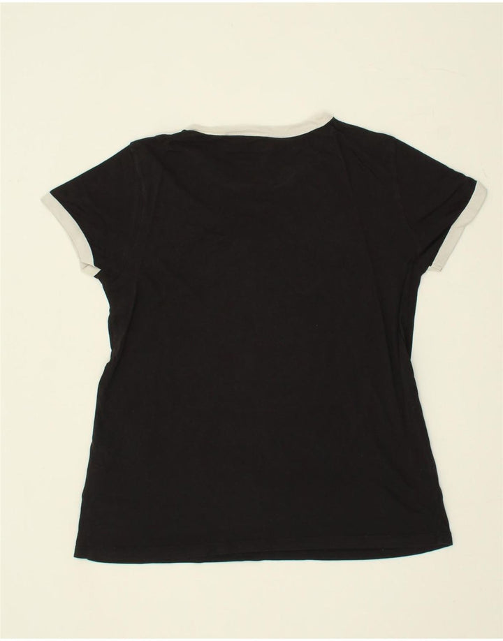 LEVI'S Womens T-Shirt Top UK 14 Medium Black Cotton Vintage Levi's and Second-Hand Levi's from Messina Hembry 