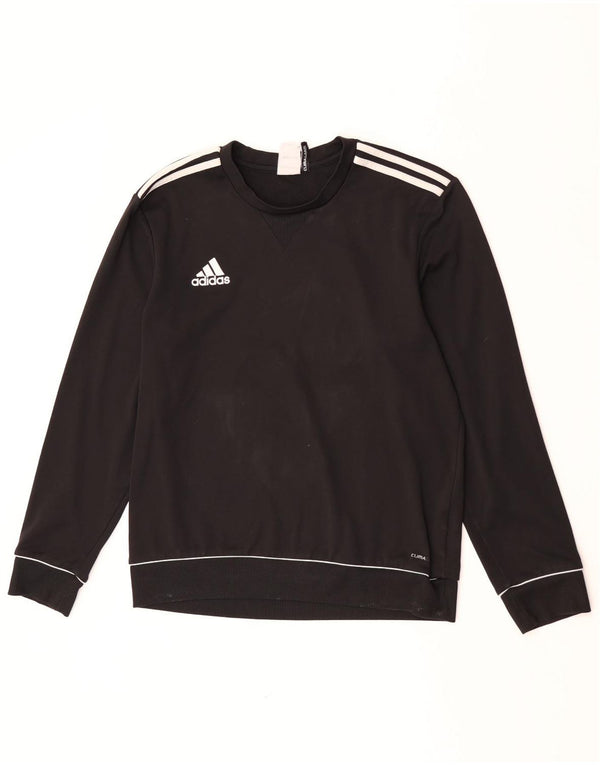 Felpa da uomo Adidas Climalite Jumper UK 40/42 Medium Nero Poliestere