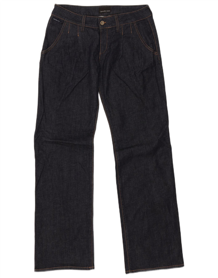 CALVIN KLEIN Jeans dritti da donna W30 L33 cotone blu navy