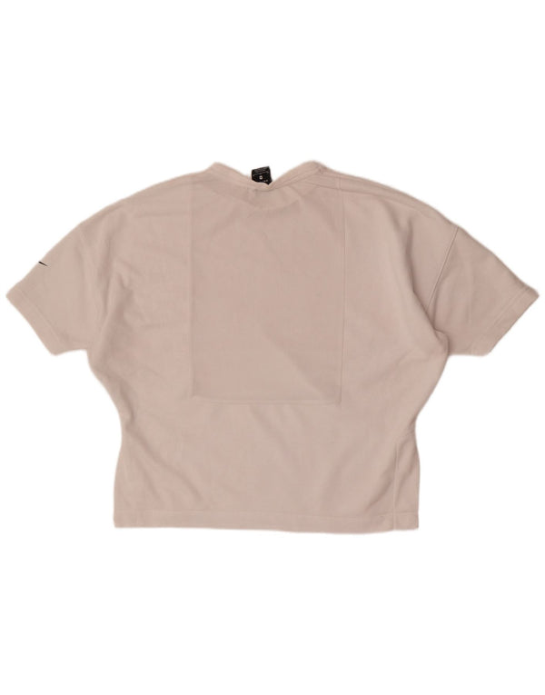 T-shirt oversize da donna Nike Dri Fit UK 14 cotone bianco medio