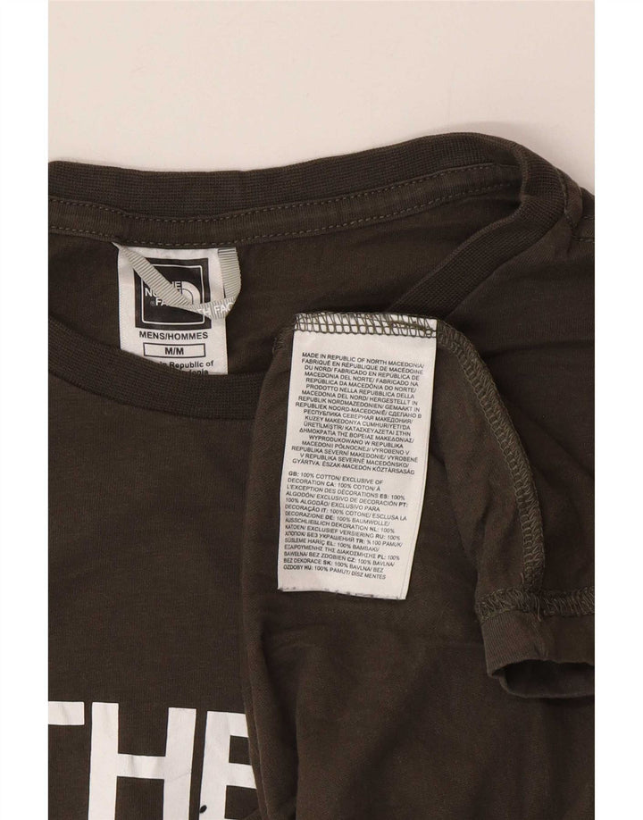 T-shirt grafica da uomo The North Face Top in cotone kaki medio